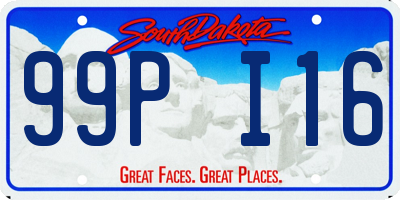 SD license plate 99PI16