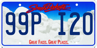 SD license plate 99PI20
