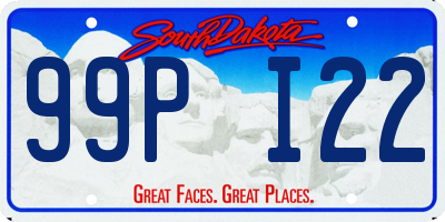 SD license plate 99PI22