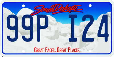 SD license plate 99PI24