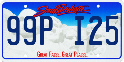 SD license plate 99PI25