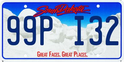 SD license plate 99PI32