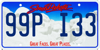 SD license plate 99PI33