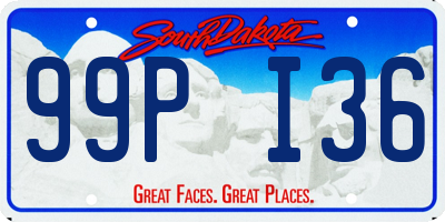 SD license plate 99PI36
