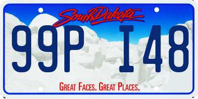 SD license plate 99PI48