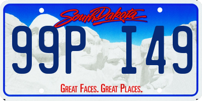 SD license plate 99PI49