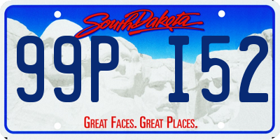 SD license plate 99PI52