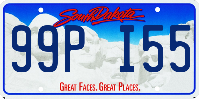 SD license plate 99PI55
