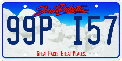 SD license plate 99PI57