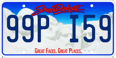 SD license plate 99PI59