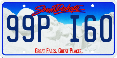 SD license plate 99PI60