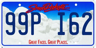 SD license plate 99PI62