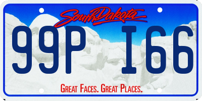 SD license plate 99PI66