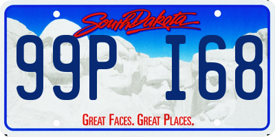 SD license plate 99PI68