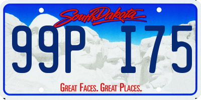 SD license plate 99PI75