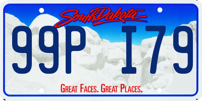 SD license plate 99PI79