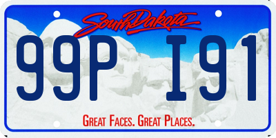 SD license plate 99PI91