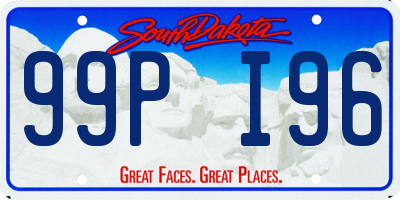 SD license plate 99PI96