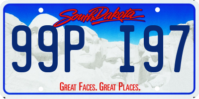 SD license plate 99PI97
