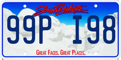 SD license plate 99PI98