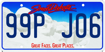 SD license plate 99PJ06