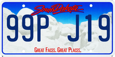 SD license plate 99PJ19