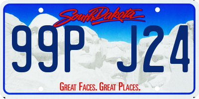 SD license plate 99PJ24