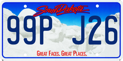 SD license plate 99PJ26