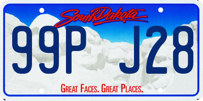 SD license plate 99PJ28