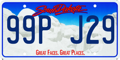 SD license plate 99PJ29