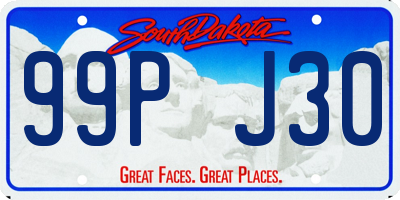 SD license plate 99PJ30