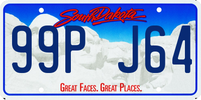 SD license plate 99PJ64