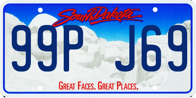 SD license plate 99PJ69