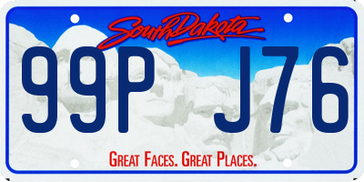 SD license plate 99PJ76