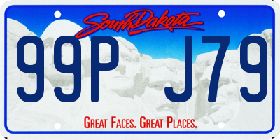 SD license plate 99PJ79