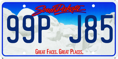 SD license plate 99PJ85