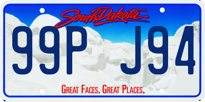 SD license plate 99PJ94