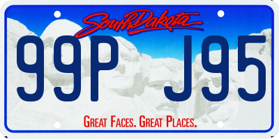 SD license plate 99PJ95