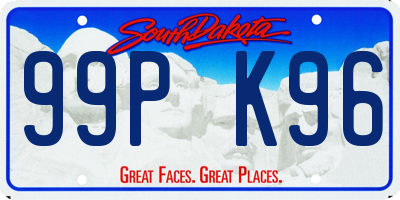 SD license plate 99PK96