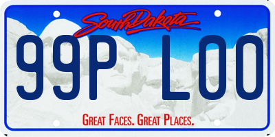SD license plate 99PL00