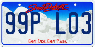 SD license plate 99PL03