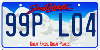SD license plate 99PL04