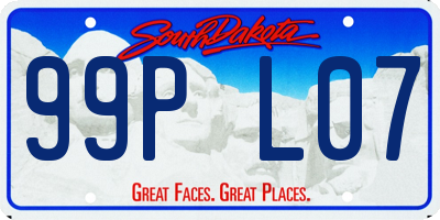 SD license plate 99PL07