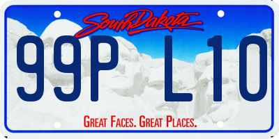 SD license plate 99PL10