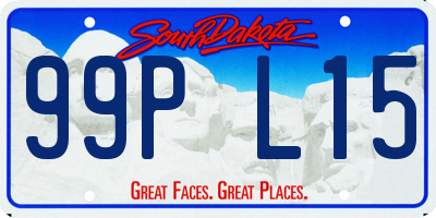 SD license plate 99PL15