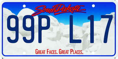 SD license plate 99PL17