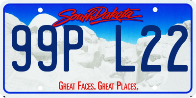 SD license plate 99PL22