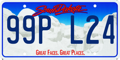 SD license plate 99PL24