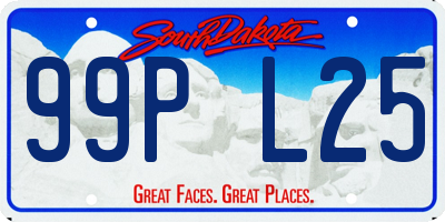 SD license plate 99PL25