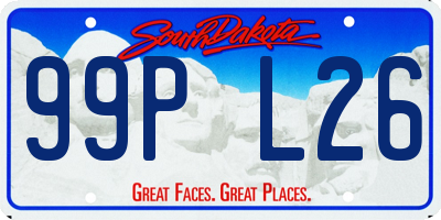 SD license plate 99PL26